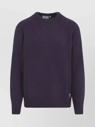 CARHARTT RIBBED CUFF KNIT SWEATER WITH HEM DETAIL