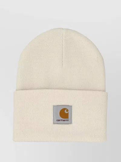 Carhartt Ribbed Knit Acrylic Watch Hat In Neutrals