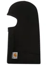 Carhartt Ribbed Stretch Fabric Zip-up Balaclava In Black