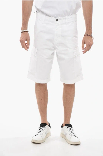 Carhartt Rip Stop Check Cargo Shorts In White