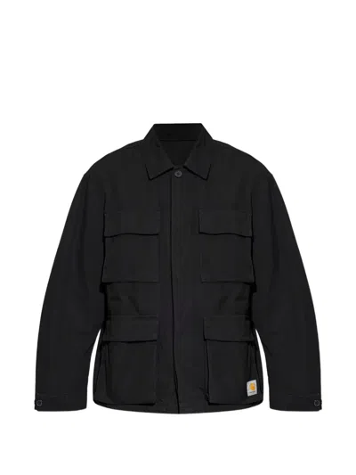 Carhartt Ripstop Military Jacket In Black