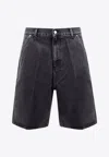 Carhartt Simple Bermuda Shorts In Black