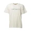 Carhartt Rivet Script Crewneck T-shirt In White