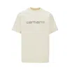 Carhartt 'rivet Script' Print T-shirt In White