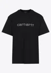 Carhartt Wip Short Sleeves Rivet Script T-shirt In Black