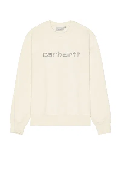 Carhartt Rivet Script Sweatshirt In Natural