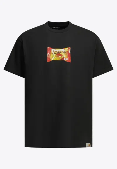 Carhartt Road Side Snack T-shirt In Black