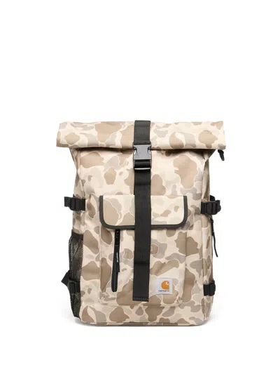 Carhartt Rolltop Camouflage Backpack In Neutral