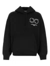 Carhartt Hooded Rotation Sweat In Misto Cotone Nero  Uomo In Black