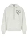Carhartt Hooded Cotton Blend Sweatshirt With Front Pocket In Grey