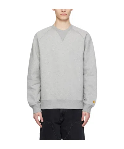 Carhartt Round Neck Long-sleeved Sweater In Gray
