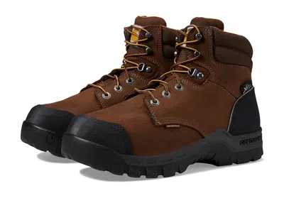 Carhartt Rugged Flex Waterproof Internal Met Guard Comp Toe 6 Work Boots In Brown