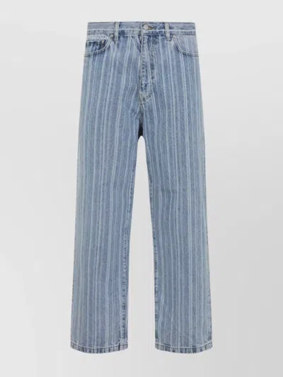 Carhartt Rylan Loose Tapered Cotton Jeans In Blue