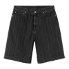 Carhartt Work In Progress Rylan Loose Fit Stripe Cotton Denim Shorts