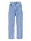 Carhartt Rylan Loose Tapered Cotton Jeans In Blue