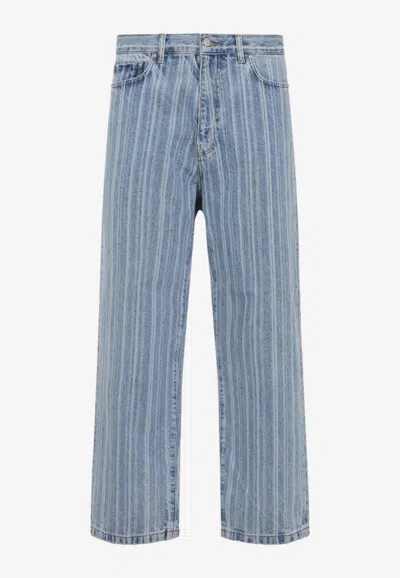 Carhartt Rylan Striped Jeans In Blue