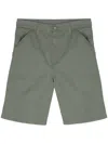 Carhartt Logo-patch Bermuda Shorts In Green