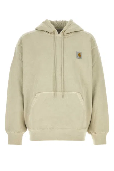 CARHARTT SAND COTTON HOODED VISTA SWEAT