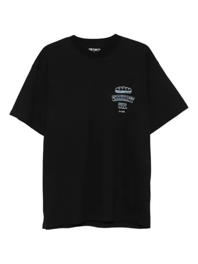 CARHARTT SANDWICH EMBROIDERED LOGO T-SHIRT
