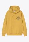 Carhartt Sandwich Logo Print Hooded Sweatshirt In Multi