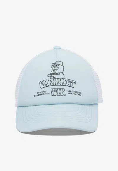 Carhartt Sandwich Trucker Cap In Gray