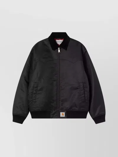 Carhartt Santa Fe Alumni Jacket In Black