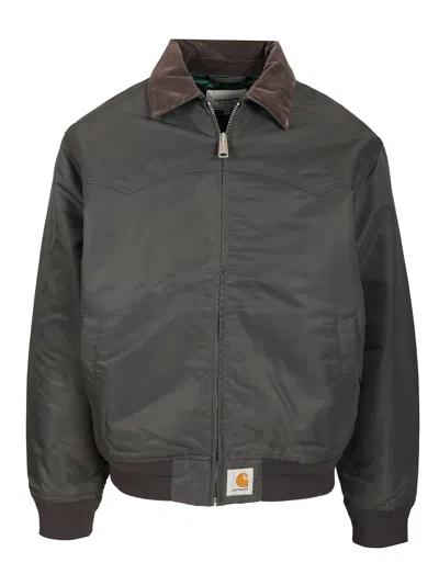 Carhartt Santa Fe Alumni Jackets Grey In Gray