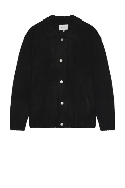 Carhartt Santa Fe Cardigan In Black