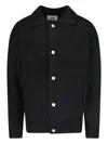 Carhartt Collared Crewneck Sweater Front Pockets In Schwarz