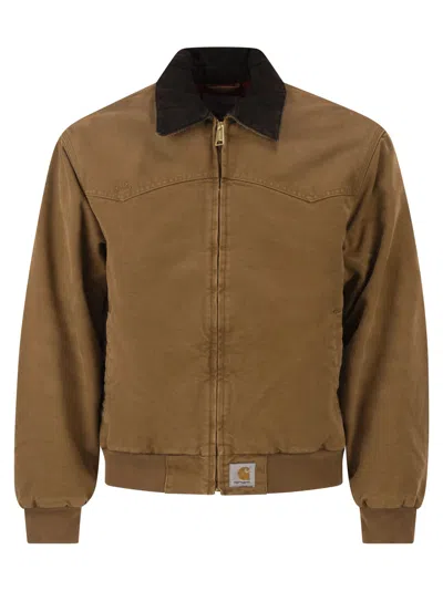 Carhartt Santa Fe - Cotton Jacket In Brown