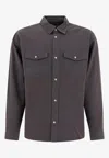 Carhartt Collared Shirt With Pockets And Cuffed Sleeves