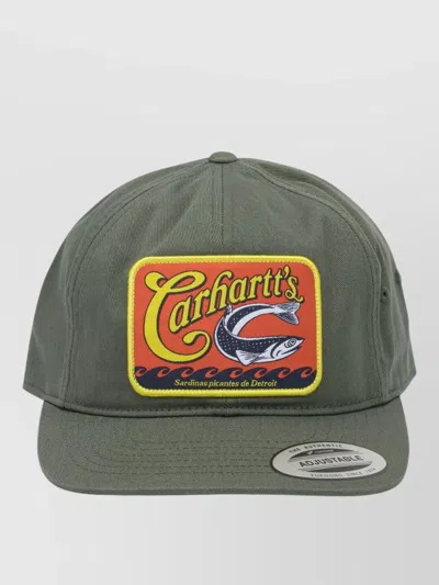 Carhartt Sardinas Curved Brim Signature Hat In Green