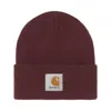 Carhartt Work In Progress Schooling Beanie In Burgundy