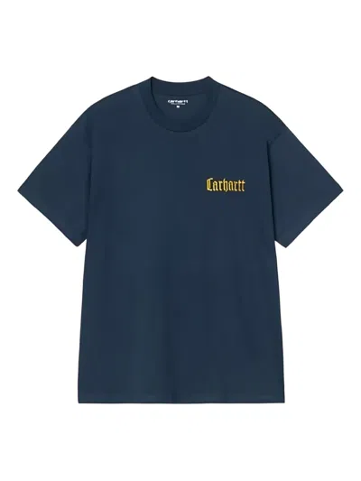 Carhartt Schooling T-shirt In Blue