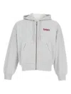 Carhartt Schooling Zip-up Hoodie In Gray