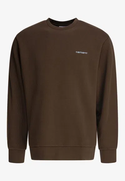 CARHARTT SCRIPT EMBROIDERED SWEATSHIRT