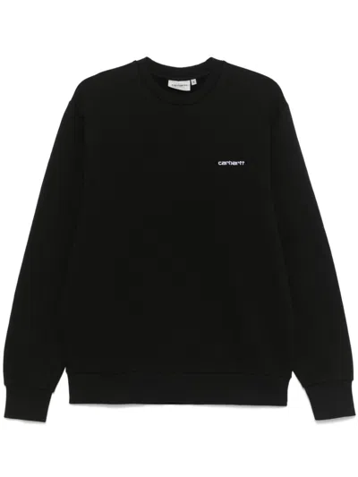 CARHARTT SCRIPT-EMBROIDERED SWEATSHIRT