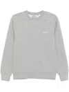 Carhartt Script-embroidered Sweatshirt In Grey