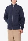Carhartt Blue Script Embroidery Jacket In Blue