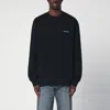 Carhartt Script Embroidery Black Sweatshirt In Black