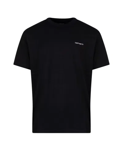 Carhartt Script Embroidery T-shirt In Black