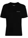 Carhartt Script Embroidery T-shirt In Black