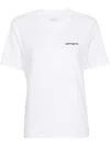 Carhartt Script Embroidery T-shirt In White