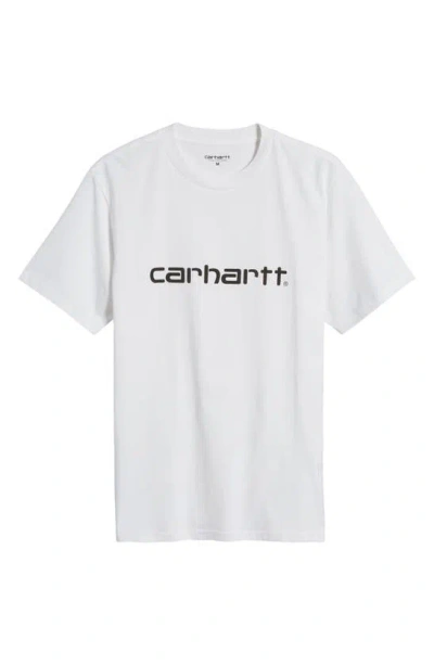 Carhartt Script Logo Graphic T-shirt In White
