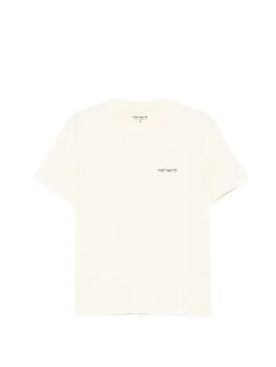 Carhartt Script Logo-embroidered T-shirt In Multi