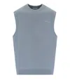 Carhartt Script Misty Sky Vest In Blue