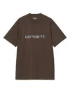 Carhartt Script Short-sleeve T-shirt In Brown