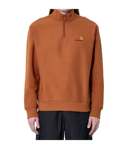 Carhartt Script Sweatshirt In Brown
