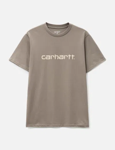Carhartt Script T-shirt In Brown