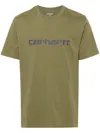 Carhartt Script T-shirt In Green